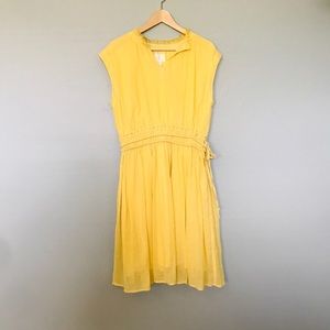 Caslon Yellow Drawstring waist Dress Yellow